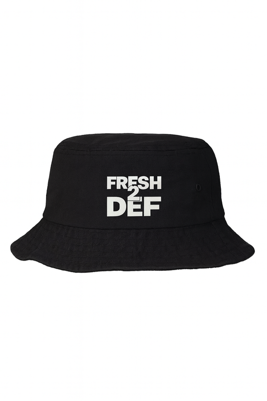 Fresh 2 Def Bucket Hat – Black/White