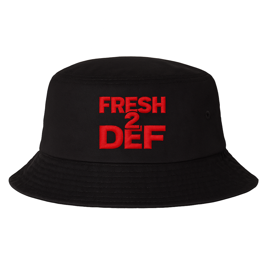 Fresh 2 Def Bucket Hat – Black/Red