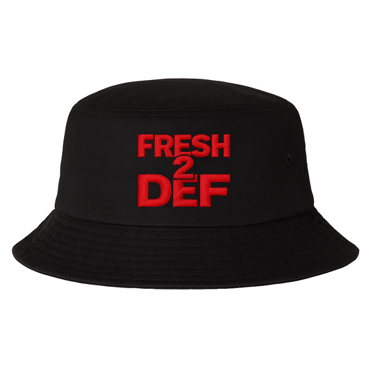 Fresh 2 Def Bucket Hat – Black/Red