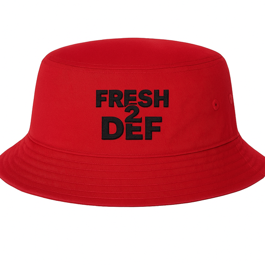Fresh 2 Def Bucket Hat – Red/Black